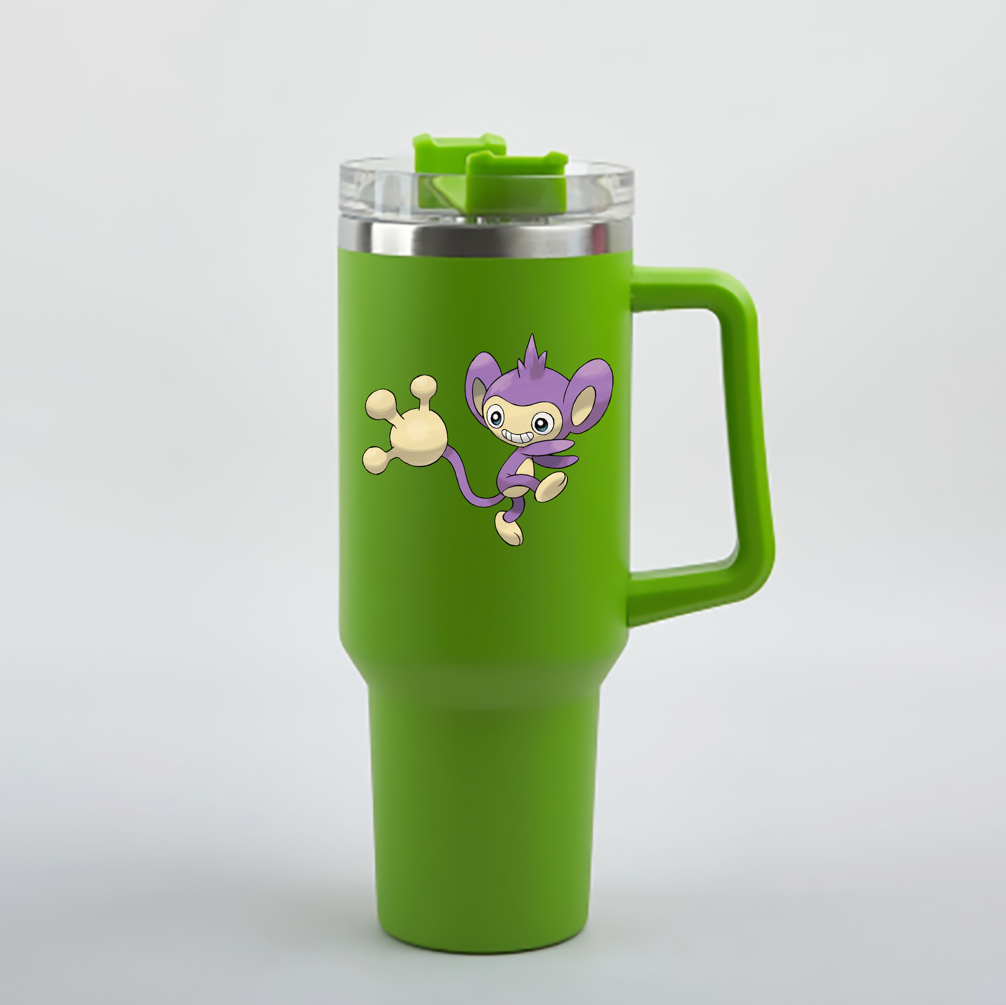 （画像用） ポケットモンスター Pokémon 1200mL車用タンブラー - クリスタルステッカー（プラスチックストロー付き）